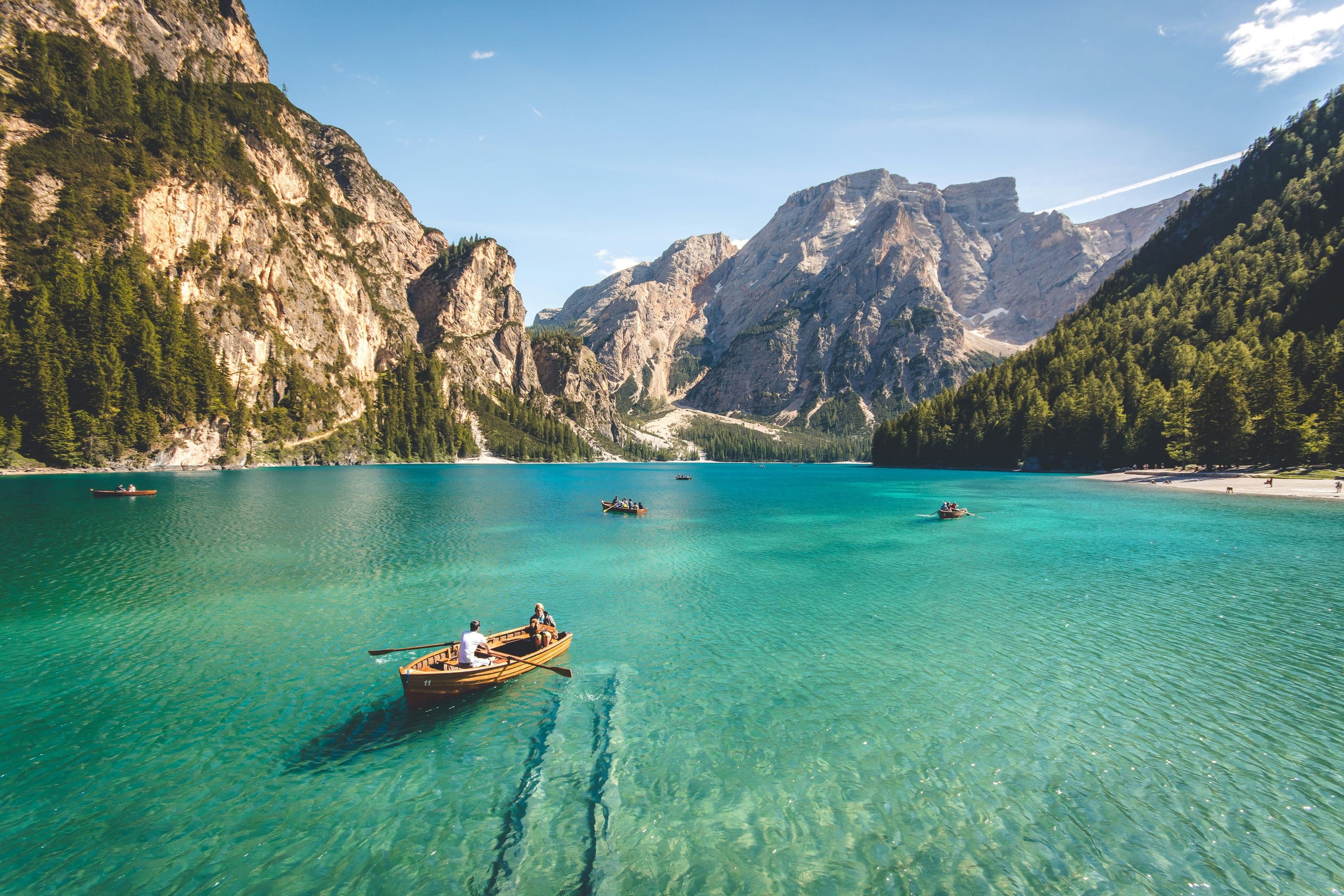 Lago di Braies, the Dolomites, Italy